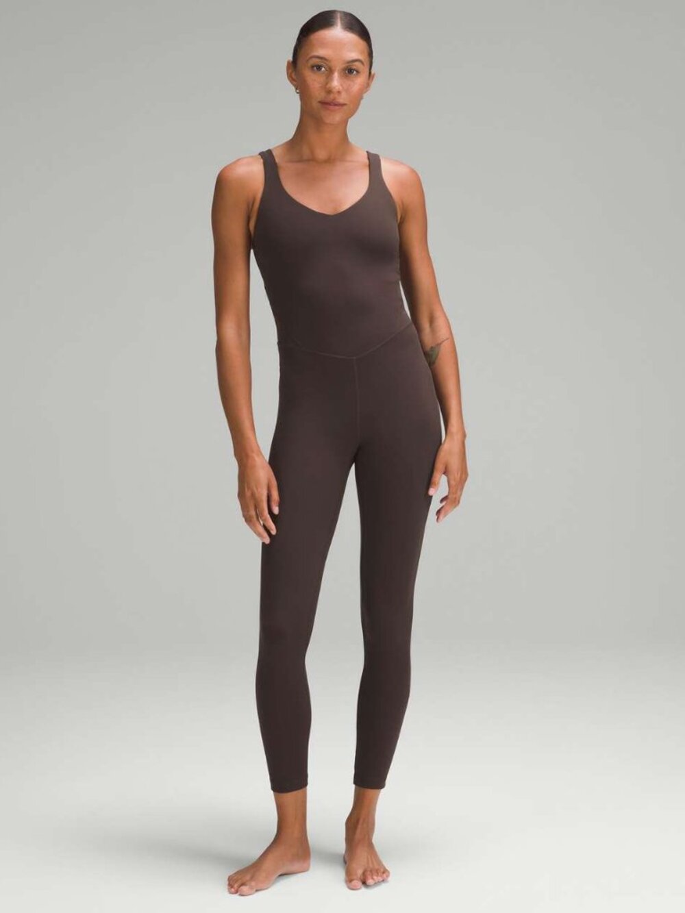 NWT Lululemon Align Bodysuit 25" (Espresso) - Size 10